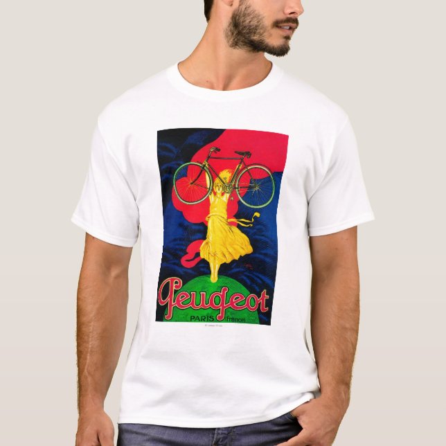 Peugeot Bicycle Vintage PosterEurope T-Shirt (Front)