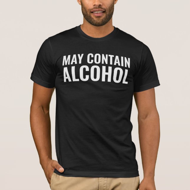 PEUT CONTENIR DES T-SHIRTS DE MENS AMUSANTS D'ALCO (Devant)