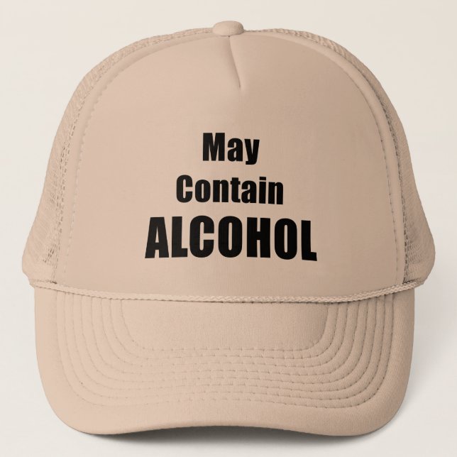 Peut contenir le Casquette du camionneur d'alcool (Devant)