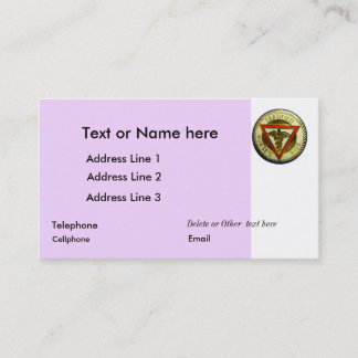 PEUT le modèle de carte de visite