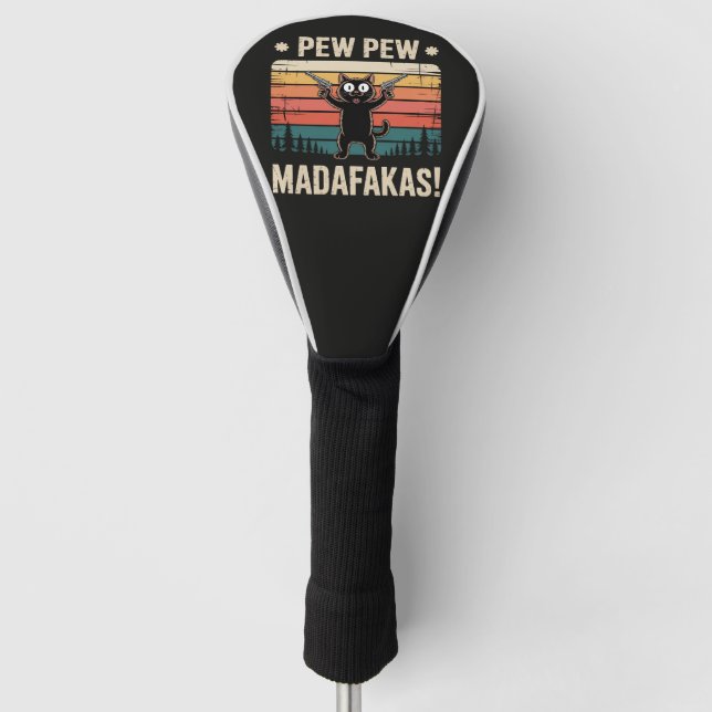 Pew Pew Madafakas Golf Head Cover (Front)