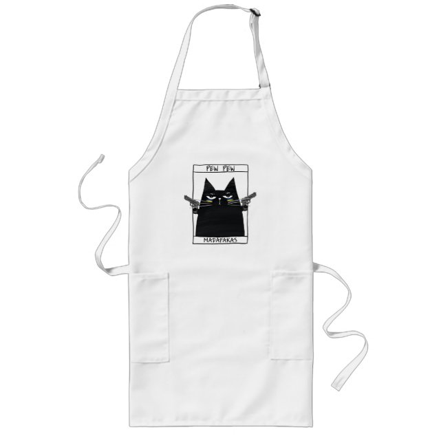 Pew Pew Madafakas Long Apron (Front)
