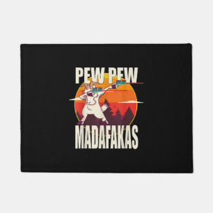 Pew Pew Madafakas Pew Pew Madafakas Goat Doormat