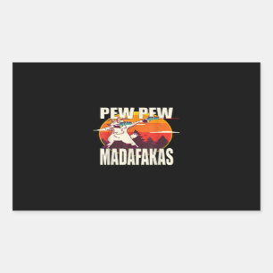 Pew Pew Madafakas Pew Pew Madafakas Goat Sticker