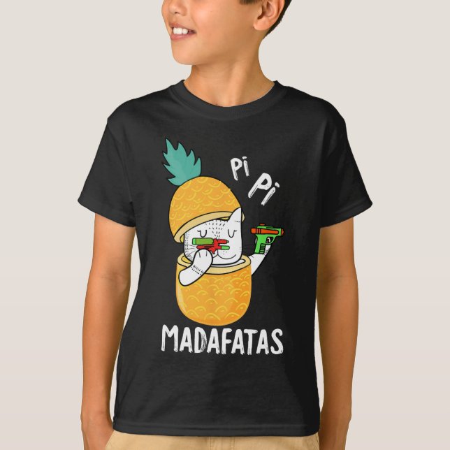 Pew Pew Madafakas Pi-day Funny Cat Teacher Student T-Shirt (Front)