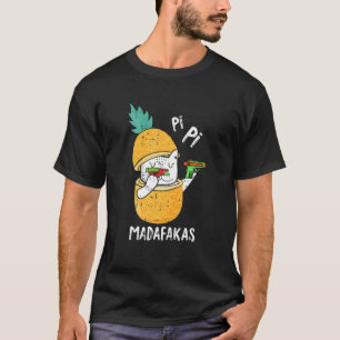 Pew Pew Madafakas Pi-Day Funny Cat Teacher Student T-Shirt