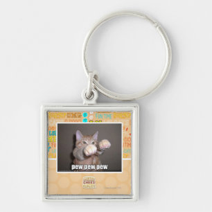 Pew pew pew keychain