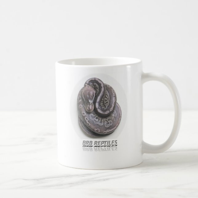 Pewter Ball Python - Customized Coffee Mug (Right)