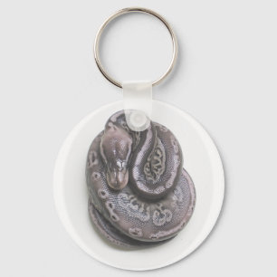 Pewter Ball Python Keychain