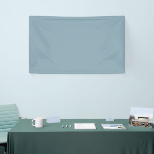 Pewter Blue Solid Colour Banner
