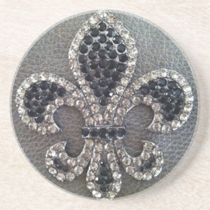 Pewter Fleur de lis Coaster