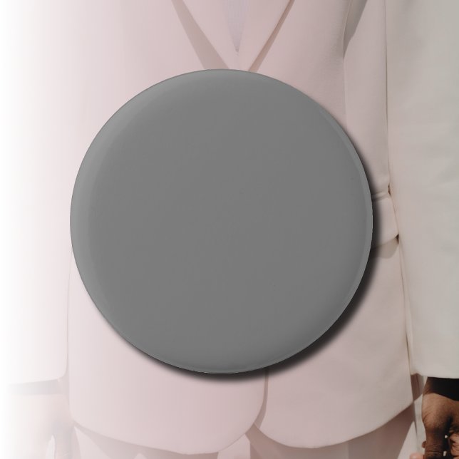 Pewter Grey Solid Colour | Classic Elegant 2 Inch Round Button (Creator Uploaded)