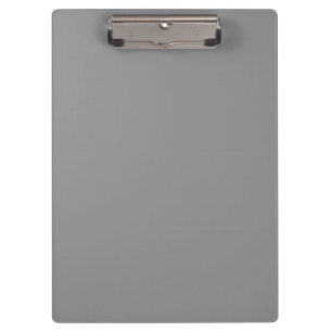 Pewter Grey Solid Colour   Classic Elegant Clipboard