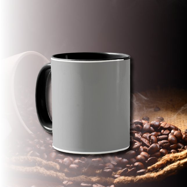Pewter Grey Solid Colour | Classic Elegant Mug (Creator Uploaded)