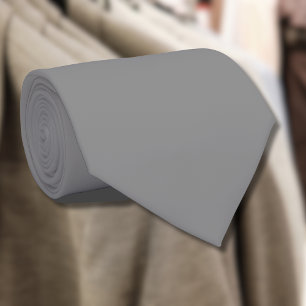 Pewter Grey Solid Colour   Classic Elegant Tie