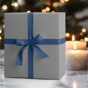 Pewter Grey Solid Colour Classic Elegant Wrapping Paper