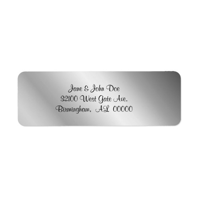 Pewter Look address Labels (Front)