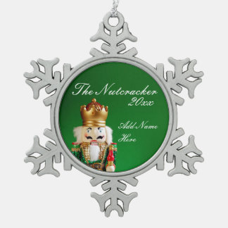 Pewter Nutcracker Ornament - Custom Name & Year