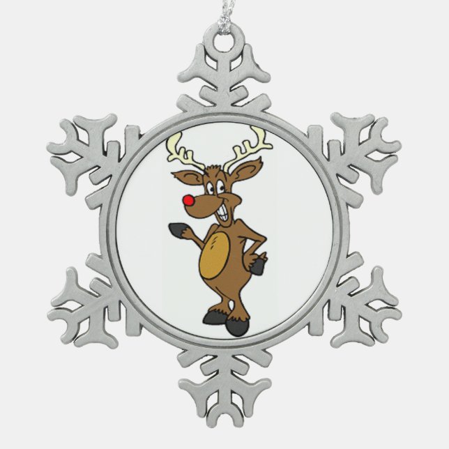 Pewter Snowflake Ornament (Front)