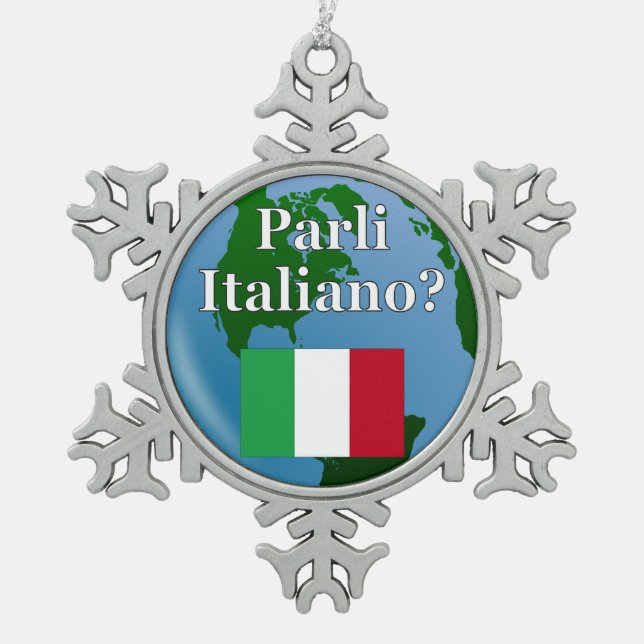 Pewter Snowflake Ornament (Front)