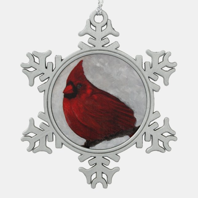 Pewter Snowflake Ornament (Front)