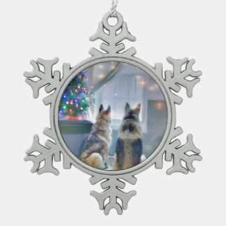 Pewter Snowflake Ornaments