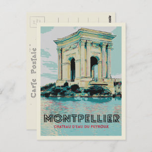 Peyroux Water Tower - Iconic Landmark Montpellier Postcard