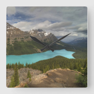 Peyto Lake, Alberta Canada Square Wall Clock