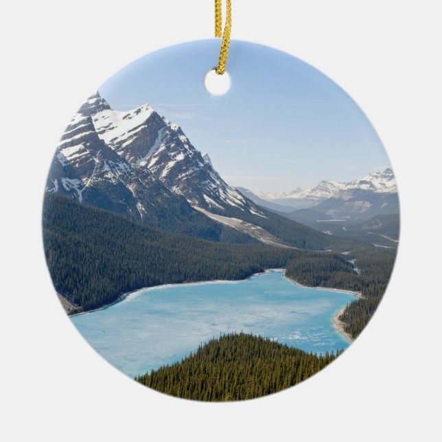 Peyto Lake - Banff National Park, Alberta, Canada Ceramic Ornament (Front)