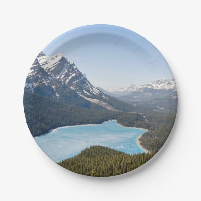 Peyto Lake - Banff National Park, Alberta, Canada Paper Plate (Front)