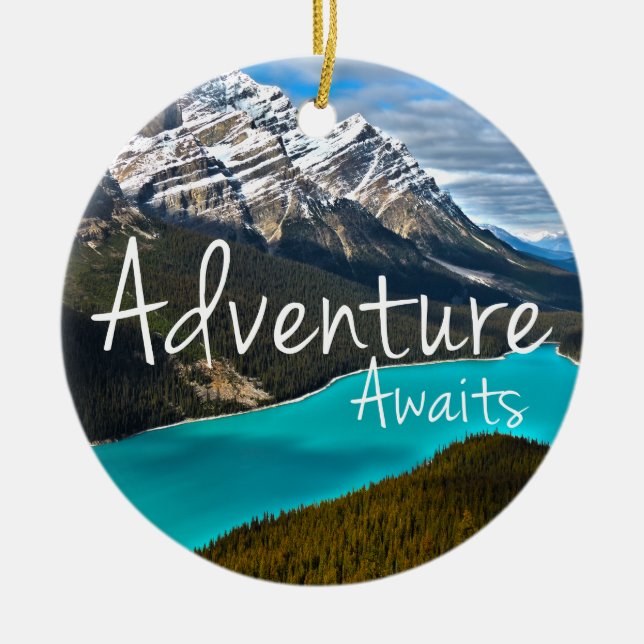 Peyto Lake, Banff National Park Ceramic Ornament (Front)