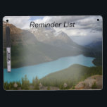 Peyto Lake Rocky Mountains Reminder List Dry Erase Board With Keychain Holder<br><div class="desc">Beautiful photo of Peyto Lake in the Canadian Rocky Mountains. Great looking grocery list,  reminder list or to do list.</div>