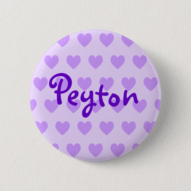 Peyton in Purple 2 Inch Round Button (Front)