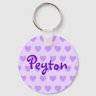 Peyton in Purple Keychain