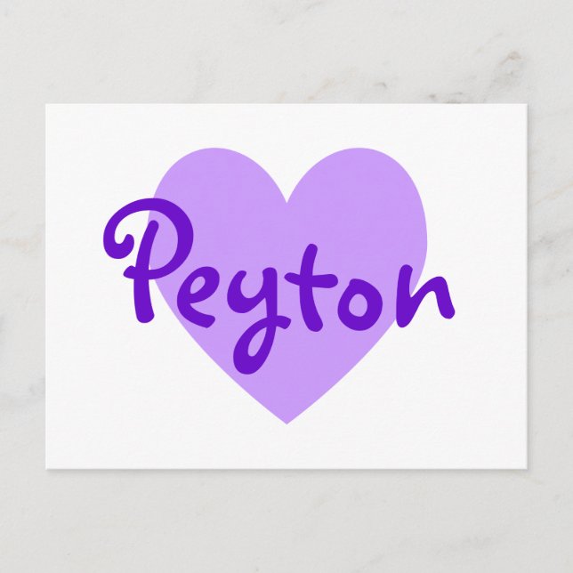 Peyton in Purple Postcard (Front)