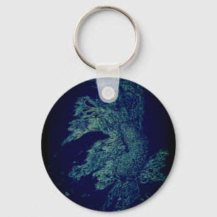 pez betta de estanque keychain