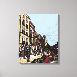 Pezenas France Antique Market Canvas Print