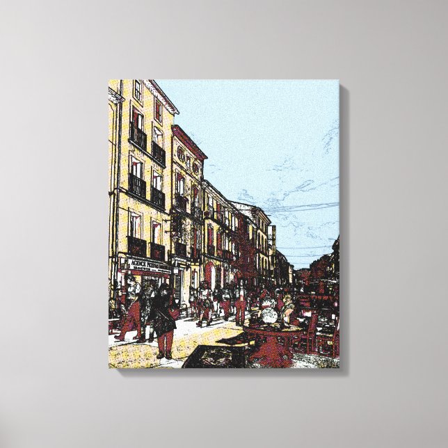 Pezenas France Antique Market Canvas Print (Front)