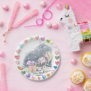 Pferde Pappteller für Kindergeburtstag Paper Plate
