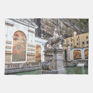 Pferdeschwemme Salzburg Austria Kitchen Towel