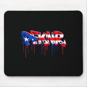 Pfknr Puerto Rico Flag Graffiti Coquí Heritage Mouse Pad