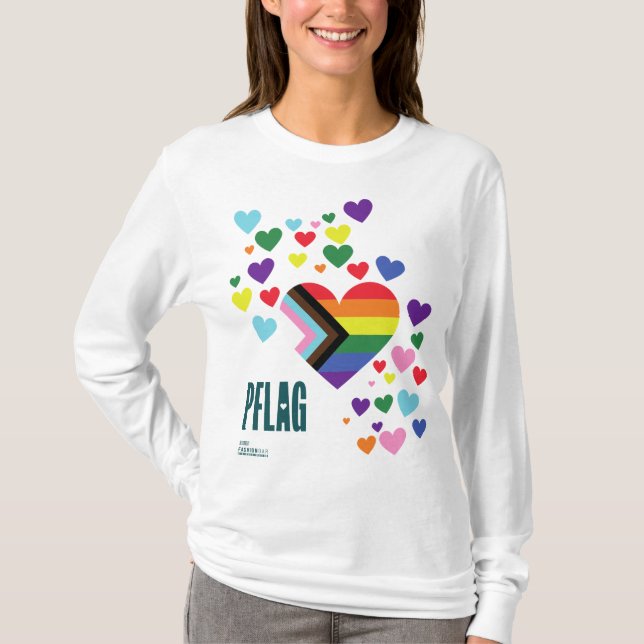 PFLAG Pride Shirt white background (Front)