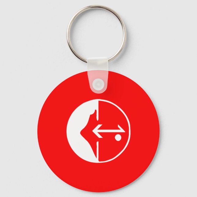 Pflp, Colombia Political flag Keychain (Front)