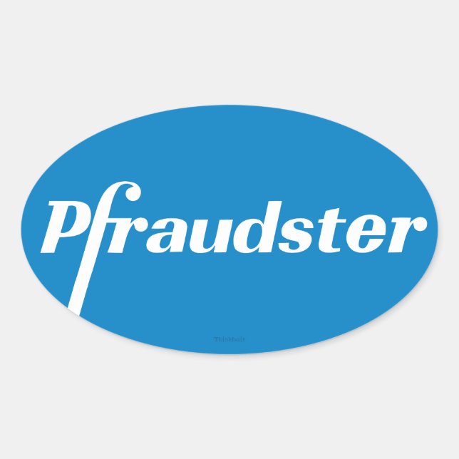 Pfraudster - Pfizer Classic Logo Parody Stickers (Front)