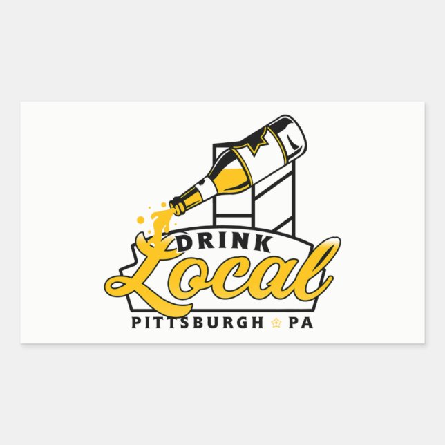 PGH Clothing Co. - Drink Local Decal Sticker (Front)