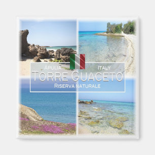 PGL010 TORRE GUACETO, Apulia, Italy, Fridge Magnet