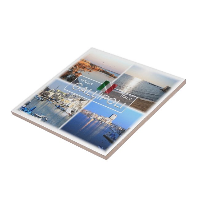 PGL018 GALLIPOLI, SALENTO, Apulia, Tile (Side)