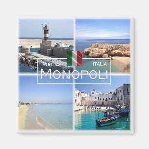 PGL019 MONOPOLI, Apulia, Itay, Fridge Magnet