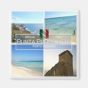 PGL022 PUNTA PROSCIUTTO, Apulia, Fridge Magnet