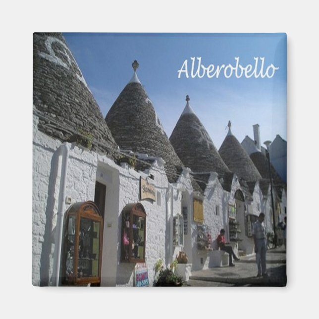 PGL042 ALBEROBELLO, I TRULLI, Apulia, Fridge Magnet (Front)